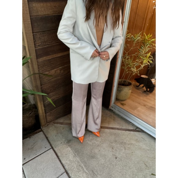 Huishan Zhang Iman Satin Flared Pants - Picture 5 of 13